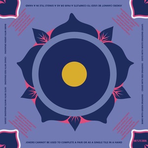 Tapis de table en néoprène antidérapant à réduction de bruit avec règles Couverture de table de Mahjong portable pour jeux de cartes de poker Jeu de société - Product Image 5