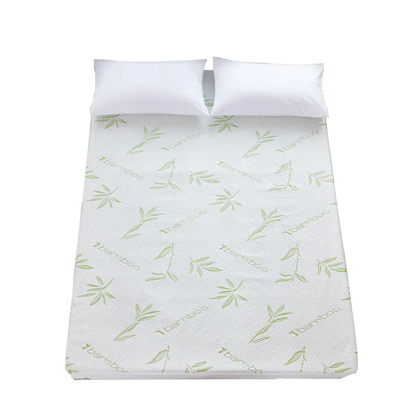 Couche isolante en fibre de bambou couche d'air jacquard imperméable couvre-lit bébé protège-matelas
