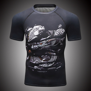 เสื้อยืดรัดรูปของผู้ชายโคดี้ลันนินซูเปอร์ฮีโร่เสื้อยืดออกกำลังกายพิมพ์ลาย3D - Product Image 2