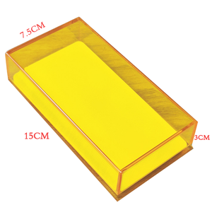 Custom Logo Acrylic Lash <b>Storage</b> <b>Box</b> with Lid Reusable Eyelash Extension Training Container - Product Image 5