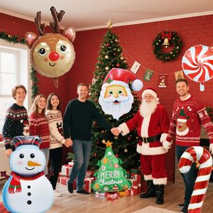 Globos de Aluminio Navideños al por Mayor, Decoraciones para Fiestas con Temática Invernal - Product Image 5