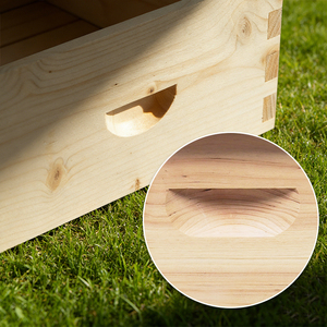 New Good Quality 10 Frame Langstroth Deep <b>Box</b> 20mm Thickness Fir Wood Bee Hive <b>Box</b> for Bee Farm Beekeeping Bees - Product Image 1