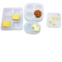 Moule en silicone miniature pour biscuits et décorations de gâteaux au chocolat, résistant à la chaleur, facile à démouler, compatible micro-ondes/lave-vaisselle/four, DIY