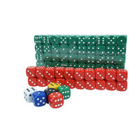 Dés en acrylique D6 de tailles variées, vente directe usine, dés de jeu multi-spécifications, logo personnalisé, livraison rapide, achat en gros pour magasin de jeux