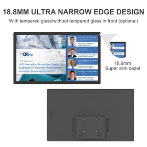 Treo tường 10.<span class=keywords><strong>1</strong></span> inch bệnh viện treo thương mại kỹ thuật số Áp phích LCD Bảng điều chỉnh với Android 10 điện dung màn hình cảm ứng đồ họa hỗ trợ - Product Image 2