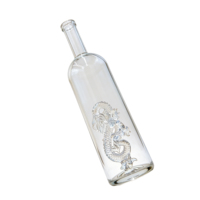 Bouteille en verre transparente de 500 ml et 750 ml au design unique, de qualité supérieure et très prisée, pour le stockage personnalisé du rhum, des spiritueux, du gin et de la vodka – Direct Usine