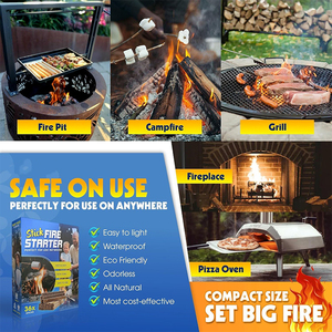 Eco Friendly legno naturale impermeabile rapido fuoco strisce di avviamento fuoco bastone <span class=keywords><strong>accendifuoco</strong></span> - Product Image 5