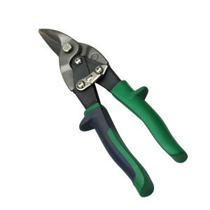 Venda quente personalizada corte tesoura borracha punho reta Metal aviação lata Snip folha tesoura