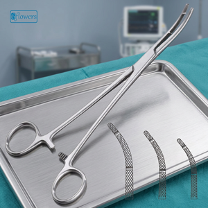 Pinza Hemostática Heaney Modif, Pinza Quirúrgica con Mordazas Dentadas para Hemostasia, Instrumento Manual de Acero Inoxidable F6-177 CE - Product Image 3
