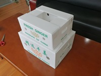 Usine Empilable PP Ondulé Gingembre Frais Bacs De Stockage Creux Durable Poly En Plastique Fruits Légumes Boîte En Carton Ondulé