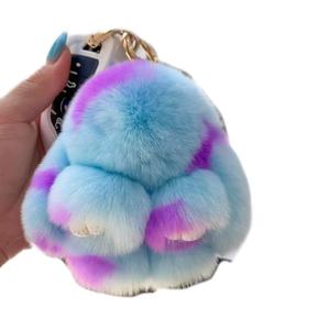 Wholesale Soft Light Rex Rabbit Plush Keychains & Pendants Plush Toys Schoolbags and Bag Decorations