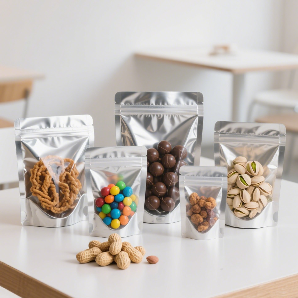 Vmpet Window LEBEI Clear Front Window VMPET Foil Stand up Pouch for Spice Packing ...