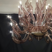 Lustre en verre de Murano, lampes de salon, luminaire suspendu, éclairage personnalisé