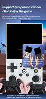 Consoles de jeux portables R36 Max, écran IPS de 4,0 pouces, grand écran, 10 000+ jeux intégrés, lecteur open source, joystick 3D, console de jeux vidéo
