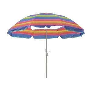 Payung pantai acara tugas berat untuk meja luar ruangan dengan lubang