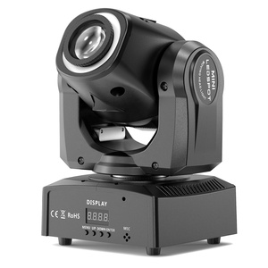 <span class=keywords><strong>50W</strong></span> <span class=keywords><strong>LED</strong></span> RGBW gobo di chuyển đầu 8 mẫu DMX512 di chuyển đầu tại chỗ hiệu ứng sân khấu chiếu sáng cho DJ Show buổi hòa nhạc bên KTV - Product Image 1