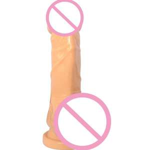 7-дюймовый реалистичный фаллоимитатор из ТПЭ с текстурированным стволом, гибкой конструкцией, мощной присоской, водонепроницаемый, без вибрации, для взрослых - Product Image 2