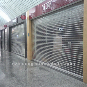 Cơ Giới Polycarbonate/PVC Cán Cửa Thương Mại Trong Suốt Con Lăn Màn Trập - Product Image 2