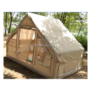Tente gonflable potable facile à installer Camping en plein air Oxford Cotton Rain Build 3-4 People Ridge Tent - Product Image 1