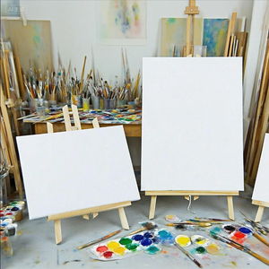 Fq thương hiệu có thể gập lại bằng gỗ phấn viết bảng gỗ vẽ bảng đứng vải ráp trống mini nghệ thuật giá vẽ cho trẻ em - Product Image 2