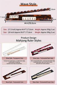Supporti Magnetici in Acrilico Trasparente per Tessere Mahjong Stile Americano con Fessura Laterale per Giochi da Tavolo, Logo Personalizzabile - Product Image 3