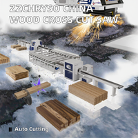 Machine de sciage CNC personnalisable de Chine ZZCHRYSO, scie à découper transversale pour l'optimisation du bois, machine automatique de découpe de poutres et de bois de construction