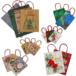 Personalización de alta cantidad, nueva caja de papel de Navidad roja y verde creativa, bolsa de papel de embalaje, Cajas de Regalo De Navidad - Product Image 4