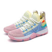 Colorful High-cut Basketball Sneaker, Outdoor Sport Shoes
