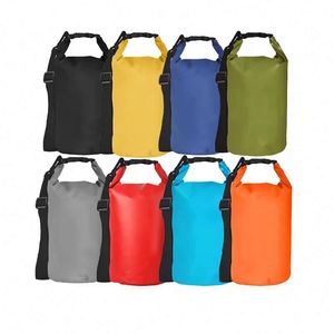 Sac étanche pliable 10L avec logo personnalisé, en bâche PVC 500D, idéal pour la randonnée, la natation, l'escalade, les excursions et les loisirs - Product Image 2