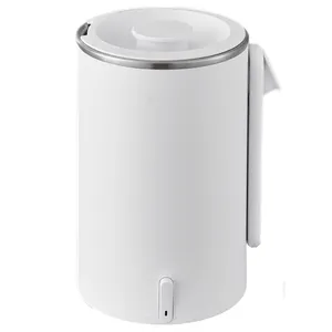 Small Electric Kettles Stainless Steel for Boiling Water, 0.6L Travel Mini  Hot Water Boiler Heater, Double Wall Cool Touch Portable Teapot