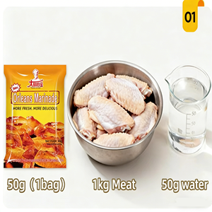 Ailes de <span class=keywords><strong>poulet</strong></span> à la saveur chinoise, marinade sèche mélangée de style chinois, assaisonnement de haute qualité, certifié <span class=keywords><strong>halal</strong></span>, TRÉSORS - Product Image 1