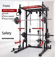 Smith Machine Power Rack, équipement de fitness multifonctionnel, entraînement musculaire, cage de musculation, Smith Machine Squat Rack