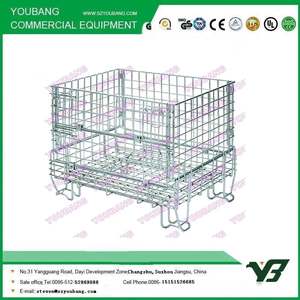 מחסן מתקפל אחסון כלוב מותאם אישית תיל פלדה מתקפלת - Product Image 3