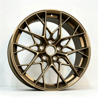 Jantes en alliage Flow Form de 18 à 20 pouces, design à cinq branches, finition argentée, PCD 5x108/112/114.3/120 pour Audi pour Mercedes