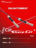 Joran Pancing Ikan Mandarin Ringan LUTAC Sharp Cats Line - Aksi Solid-Tip Satu Bagian Gagang Lurus 1.5m Edisi Remaja