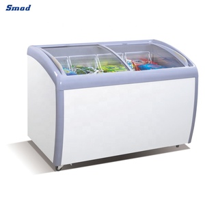 <b>Small</b> Ice 110l/160l Deep Chest Freezer with Curved Glass Door Ddh-160x Freezer - Product Image 5