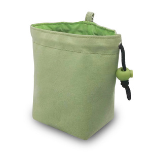 Sac d'entraînement pour animaux de compagnie en tissu Oxford vert clair 14x10x8,5 cm pour le rangement des friandises en extérieur pour chien - Product Image 2