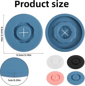 ฝาปิดซิลิโคนปลอดสาร BPA สำหรับแก้วน้ำส่วนใหญ่ ฝาปิดป้องกันเครื่องดื่มแบบใช้ซ้ำได้ ปิดรูหลอดดูด ปิดสนิท สำหรับโปรโมชั่น PC - Product Image 2