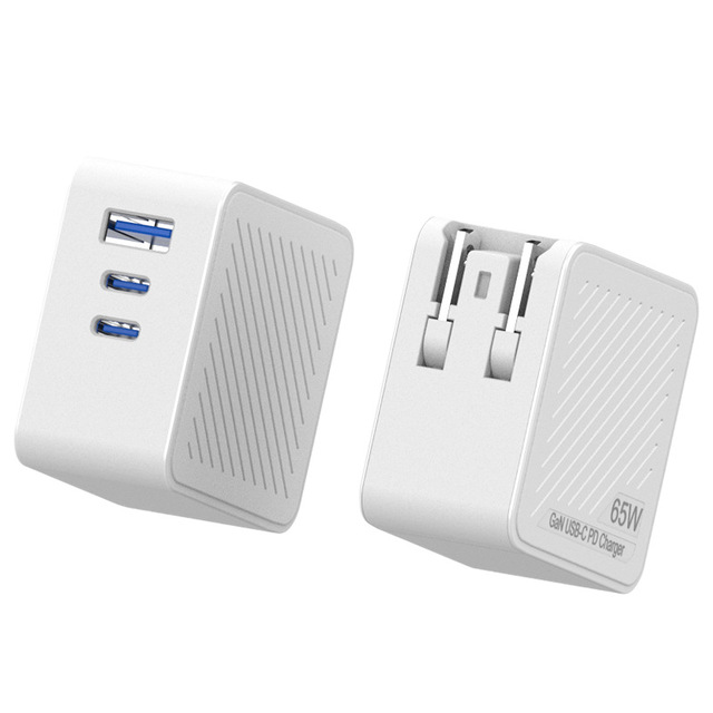 65w Gan High-speed Wall Adapter Pd Usb Type C Multi-port Charger for Laptops Smart Devices Offers Quick Fast Charging Otp
