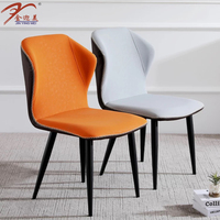 Ensemble de Table de salle à manger Orange, Set moderne, avec chaise, pour la maison,
