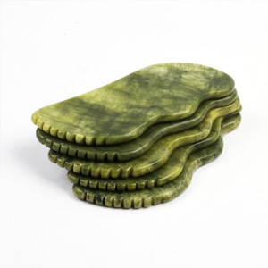 Nueva llegada Natural verde Jade piedra <span class=keywords><strong>Gua</strong></span> <span class=keywords><strong>Sha</strong></span> cuidado de la piel facial raspador en forma de S masaje facial Jadeíta <span class=keywords><strong>Gua</strong></span> <span class=keywords><strong>Sha</strong></span> herramienta - Product Image 5
