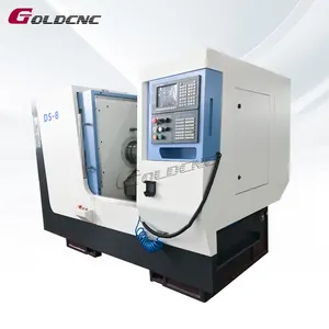 גבוהה באיכות שיפוע מיטת מחרטת cnc מכונה DS-8 כפול ציר cnc מחרטה מכונת