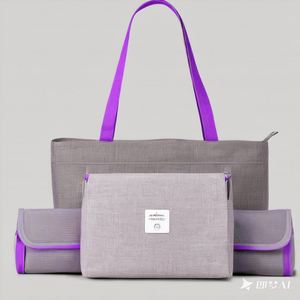 Bolsa de Deporte Ecológica de Fábrica BSCI, Bolsa de Yoga Plegable de Gran Capacidad, Bolsa de Viaje de Lona para Mujer - Product Image 1