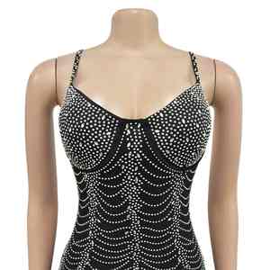 Nuevo Vestido Largo de Gasa con Tirantes para Mujer, de Marca Famosa, de Lujo, con Bordado, para Fiesta y Club, Moda 2026 - Product Image 6