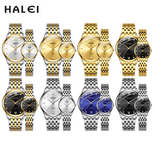 Envío Directo HALEI Nuevo Reloj de Cuarzo Original para Hombre con Diamantes, Resistente al Agua 3BAR, Acero Inoxidable, Movimiento Japonés, Venta al Por Mayor - Product Image 6