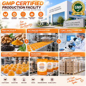 Gummies Probiotiques au Curcuma et au Gingembre pour la Santé Digestive et Intestinale, Supplément à base de Bacillus Coagulans, Sans Sucre, Végétalien, Marque Blanche - Product Image 5