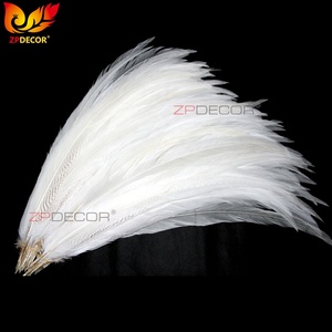 Qibest — plumes de queue de faisan argent blanc, 70-75 cm, fournitures d'usine, pour Costumes de carnaval, vente en gros - Product Image 1