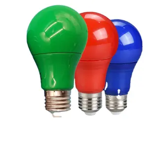 Colorful bulbs 7W 9W high color rendering green light red blue light no flicker red blue green light Led bulbs