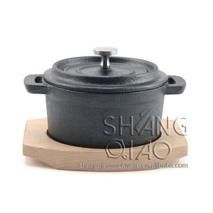 MIni sartén con Base de madera, plato de Pawl para ajo, minihorno holandés - Product Image 3