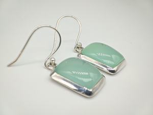 Elegantes Pendientes de Calcedonia Natural Aqua, Hechos a Mano, Plata de Ley 925, Joyería para Mujer, Regalo de Boda, Venta al Por Mayor - Product Image 3